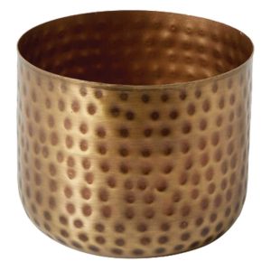 Alchemy Metal Pot 5.25×4.25" Antique Gold | Pioneer Wholesale Unique Containers