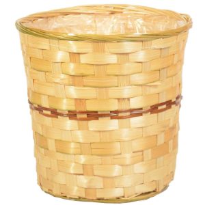 Bamboo Planter – Fits 8" Pot – Natural Natural | Pioneer Wholesale Pot Covers