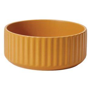 Beam Ceramic Bowl 10×4" Ochre | Pioneer Wholesale Containers for Succulents