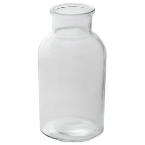 Billie Glass Bottle 3.25×6.25" Clear | Pioneer Wholesale Clear Glass Vases