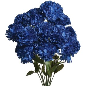 Carnation Bush x14, 18" Blue | Pioneer Wholesale Monument Bushes