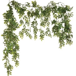 Cascading Butcher’s Broom (Ruscus) Garland 6′ – Two-Tone Green Two-Tone Green | Pioneer Wholesale Cascading Garlands