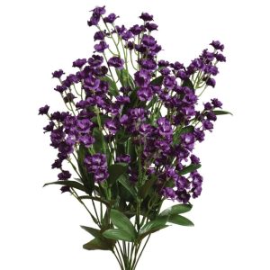 Colorfast Double Baby’s Breath Bush x11, 18" Purple | Pioneer Wholesale Colorfast Flowers