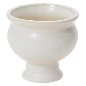 Dawson Ceramic Compote 4.5×4.5" White | Pioneer Wholesale Ceramic