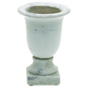 Destiny Ceramic Urn 6×8.5" White | Pioneer Wholesale Compotes & Urns