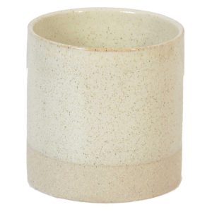 Downy Ceramic Pot 4.5×4.5" Beige | Pioneer Wholesale Candleholders