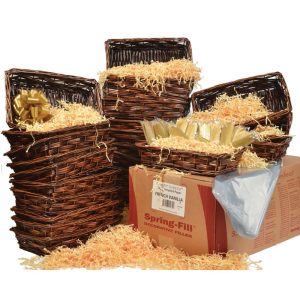 Gift Basket Kit – 15" Rectangle Stained Triple Weave Split Willow Basket | Pioneer Wholesale Gift Basket Kits