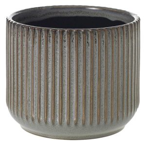 Habitat Ceramic Pot 5.25×4.25" Gray | Pioneer Wholesale Unique Containers