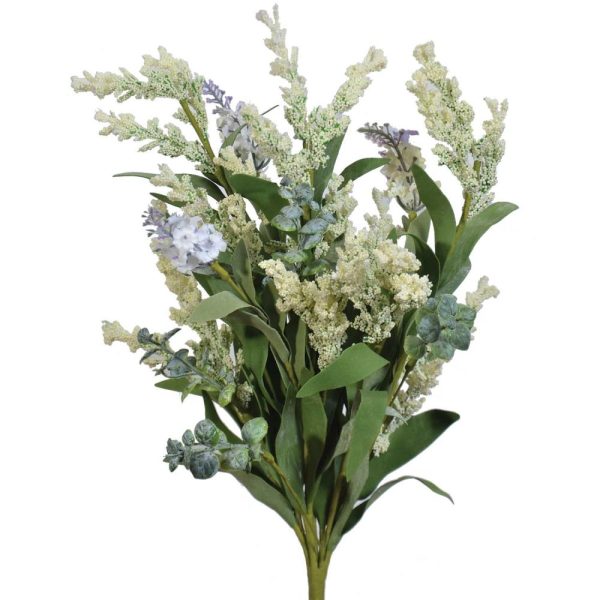 Heather Bush x8, 18" Cream | Pioneer Wholesale Filler Bushes