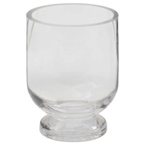 Hollis Glass Vase 3.75×5.25" Clear | Pioneer Wholesale Candleholders