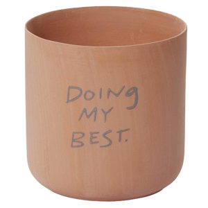 Honesty – Doing My Best Ceramic Pot 4.75×4.5" | Pioneer Wholesale Terracotta Containers