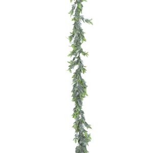 Israeli Ruscus Garland 6′ – Green Green | Pioneer Wholesale Standard Garlands