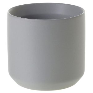 Kendall Ceramic Pot 4.75×4.5" Gray | Pioneer Wholesale Ceramic