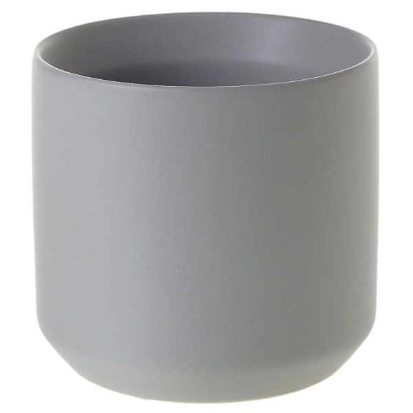 Kendall Ceramic Pot 4.75×4.5" Gray | Pioneer Wholesale Ceramic