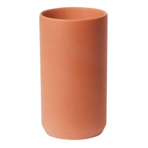 Kendall Ceramic Vase 4.5×8" Terracotta | Pioneer Wholesale Round