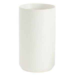 Kendall Ceramic Vase 4.5×8" White | Pioneer Wholesale Round