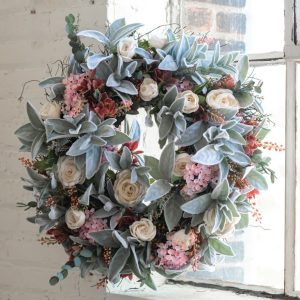 Lamb’s Ear Wreath 22" Green | Pioneer Wholesale Wreaths