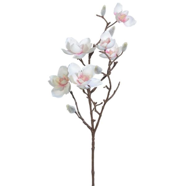 Magnolia Spray 25" Cream/Pink | Pioneer Wholesale Other Stems