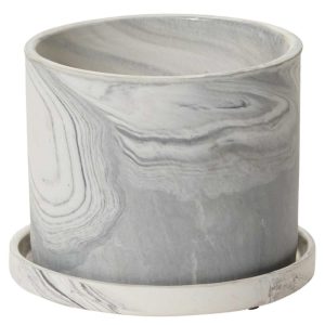 Marengo Ceramic Pot 5.5×4.25" Gray | Pioneer Wholesale Ceramic