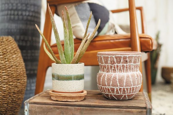 Mateo Pot 4.25×4.5" Off White | Pioneer Wholesale Candleholders