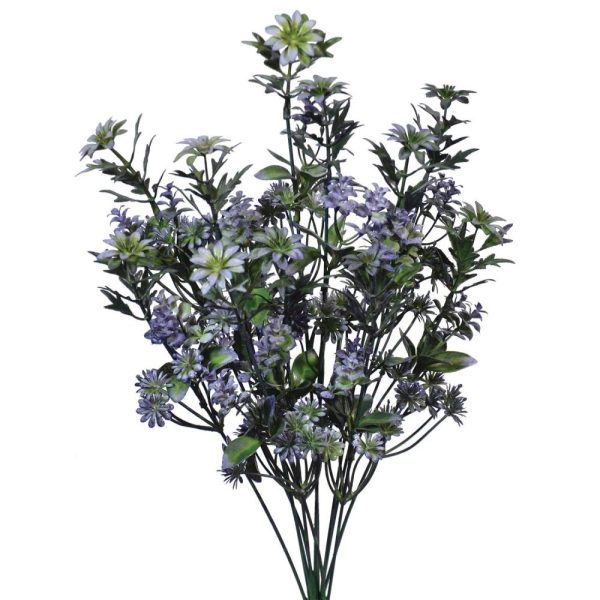 Mixed Mini Flower Bush x12, 19" Blue | Pioneer Wholesale Filler Bushes