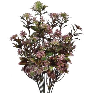 Mixed Mini Flower Bush x12, 19" Mauve | Pioneer Wholesale Filler Bushes