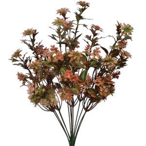 Mixed Mini Flower Bush x12, 19" Salmon | Pioneer Wholesale Filler Bushes