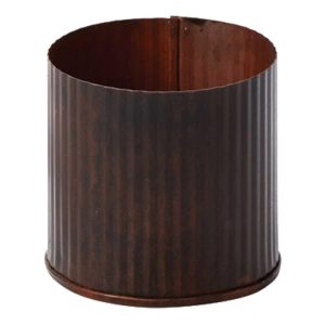 Norah Metal Pot 3" Burnt Copper | Pioneer Wholesale Metal Containers