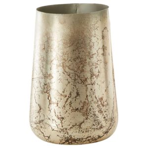 Norwich Metal Vase 6×8.5" Silver | Pioneer Wholesale Metal Containers