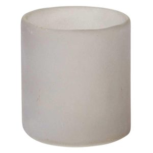 Nuage Glass Votive 3×3.25" Gray | Pioneer Wholesale Candleholders