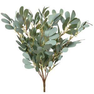 Olive Leaves Bush x7, 18" Green | Pioneer Wholesale Fruit Decor