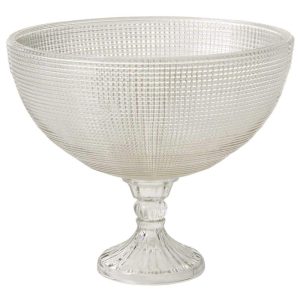 Opulent Glass Compote 6.25×5" Clear | Pioneer Wholesale Event Glass