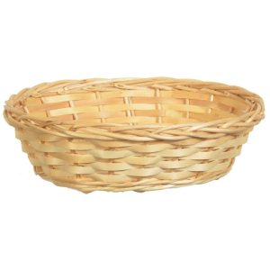 Oval Woodchip Basket 12" Natural | Pioneer Wholesale Oval