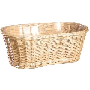 Peanut Willow Basket 16" Natural | Pioneer Wholesale Peeled Willow