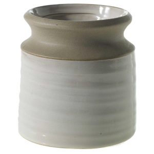 Pottery Ceramic Vase 5.25×5.5" Tan | Pioneer Wholesale Round