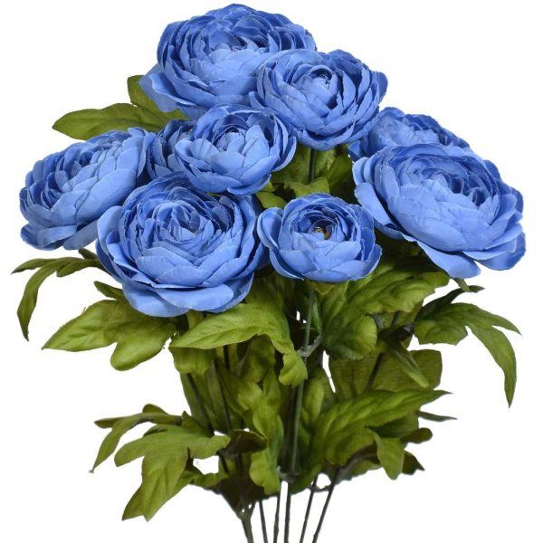 Ranunculus Bush x9, 18.5" Blue Jeans | Pioneer Wholesale Single Variety Flower Bushes