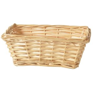 Rectangular Split Willow Basket 10.5” – Natural Natural | Pioneer Wholesale Split Willow