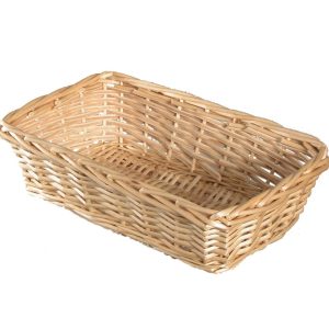 Rectangular Split Willow Basket 14" Natural | Pioneer Wholesale Split Willow