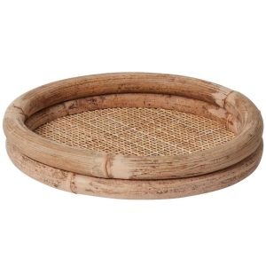 Remmington Tray 11.75×2" Tan | Pioneer Wholesale Design Dishes & Trays