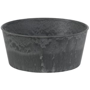 Round Plastic Planter 9" Slate | Pioneer Wholesale Design Dishes & Trays