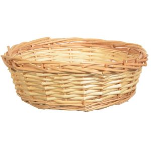 Round Split Willow Basket 11.5" Natural | Pioneer Wholesale Single Baskets