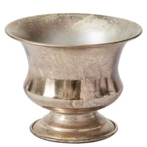 Sidney Metal Urn 6.25×5" Champagne | Pioneer Wholesale Compotes & Urns