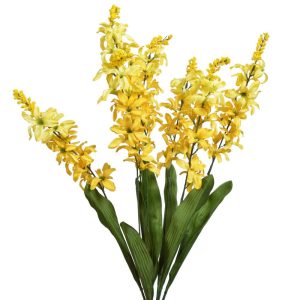 Spike Blossom Bush x7, 24" Yellow | Pioneer Wholesale Spike Flower Bushes