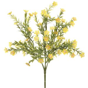 Waxflower Bush x7, 13.75" Yellow | Pioneer Wholesale Filler Bushes