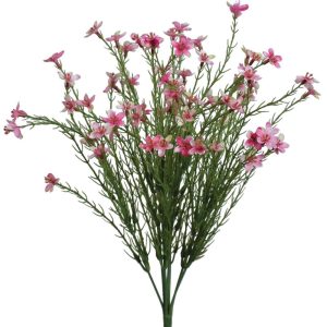 Waxflower Bush x7, 16" Pink | Pioneer Wholesale Filler Bushes