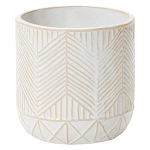 Whitcomb Ceramic Pot 5×5" White | Pioneer Wholesale Ceramic