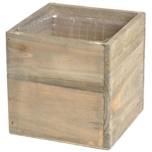 Woodland Square Planter 5×5" Natural | Pioneer Wholesale Cubes