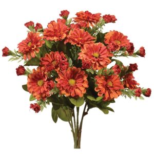 Zinnia Bush x7, 15" Watercolor Sunset | Pioneer Wholesale Single Variety Flower Bushes