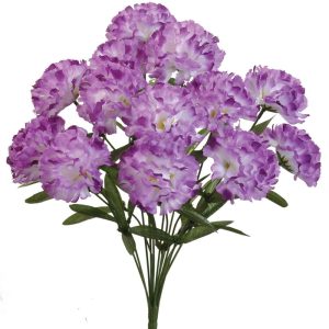 Carnation Bush x14, 18" Purple | Pioneer Wholesale Monument Bushes