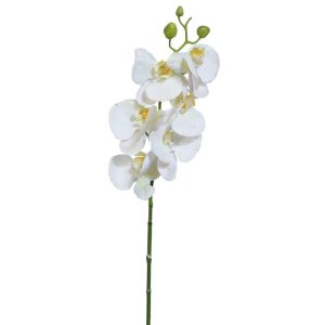 Real Touch Phalaenopsis Orchid Spray 30" White | Pioneer Wholesale Orchid Stems